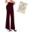 ADDYVERO Elastic Cotton Solid Stretchable Regular Fit Full Length Women Parallel Trouser (Brown, 28)