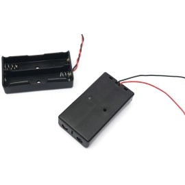 Electronic spices 2 x 3.7V 18650 Battery Holder, Battery Holder Case Wire Leads Pack of 1