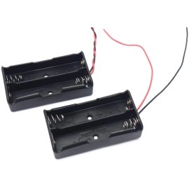 Electronic spices 2 x 3.7V 18650 Battery Holder, Battery Holder Case Wire Leads Pack of 1