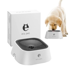 ELSPET Dog Water Bowl Dispenser - Spill Proof or N..