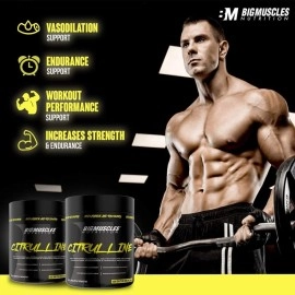 Bigmuscles Nutrition Citrulline Malate [50 Servings] |2000 mg | Pre Workout | Enhance Muscle Pumps | Improve Muscle Vascularity | Nitric Oxide Booster | Train Harder For Longer Hours