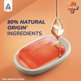Savlon Glycerin Germ Protection Bathing Soap Bar, 125g (Pack of 5)
