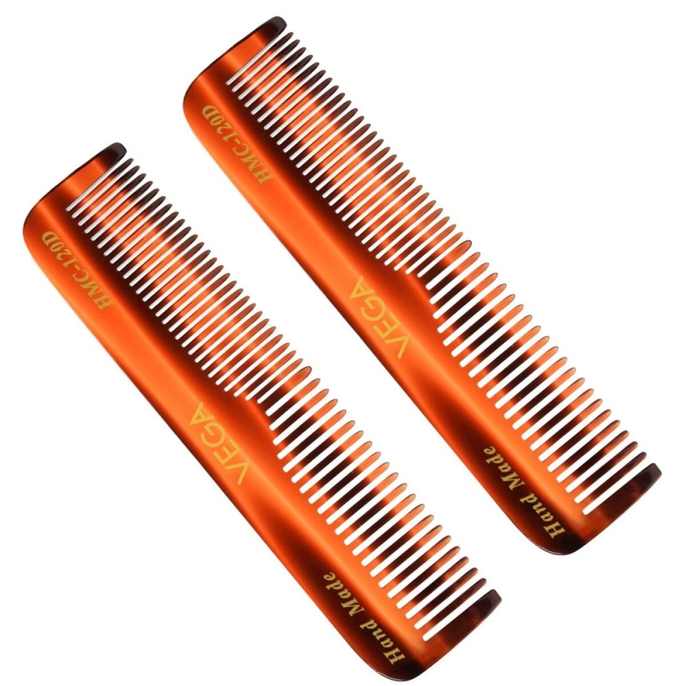 Vega Pocket Comb (Brown) - Pack of 2