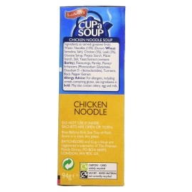 Batchelor\'s Cup A Soup 4 Sachets - Chicken Noodle - 2 Pack, 2 x 94 g