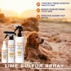 Healthy Paw Life Classic\'s Sulfur Spray Pet Care for Dry and Itchy Skin - Spotcare and Safe Solution for Dog, Cat, Puppy, Kitten, Horse (8 oz)
