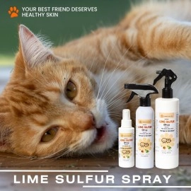 Healthy Paw Life Classic\'s Sulfur Spray Pet Care for Dry and Itchy Skin - Spotcare and Safe Solution for Dog, Cat, Puppy, Kitten, Horse (8 oz)