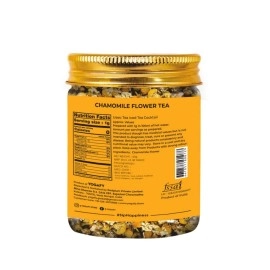 YOGAFY - Chamomile Whole Flower Calming Herbal Tea | Caffeine Free Calming Tea | 50G- 50 Cups, 125 Gram