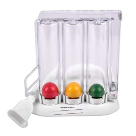 Control D Respirometer 3 Ball Lung Exerciser Respiratory Exerciser Spirometer