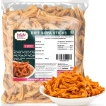 Delight Foods Maharashtrian Snacks - Soya Stick (Diet- low Oil) | Namkeen, Savory, Chips, Healthy Snacks (Diet Soya Sticks 350g)