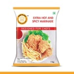 Chef\'s Art Extra Hot & Spicy Marinade Mix | Restaurant-Style Blend For Veggies & Juicy, Tender Chicken Marinade Masala | Spices For Grilling, BBQ & Roasting | No MSG - 1Kg