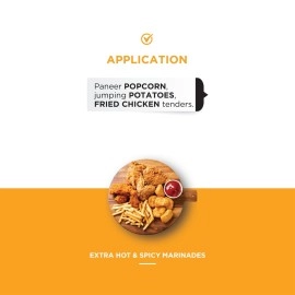 Chef\'s Art Extra Hot & Spicy Marinade Mix | Restaurant-Style Blend For Veggies & Juicy, Tender Chicken Marinade Masala | Spices For Grilling, BBQ & Roasting | No MSG - 1Kg