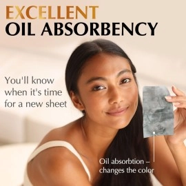 ZOROM\'S Natural Oil Blotting Sheets for Face with Bamboo Charcoal - 25% Larger - 1pk/100 Makeup Friendly Blotting Papers for Face - Easy Dispensing Oil Absorbing Sheets for Face