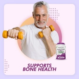 HealthyHey Nutrition Natural Vitamin K2 + Natural D3 - Non-GMO | Non-Synthetic 120 Veg. Capsules