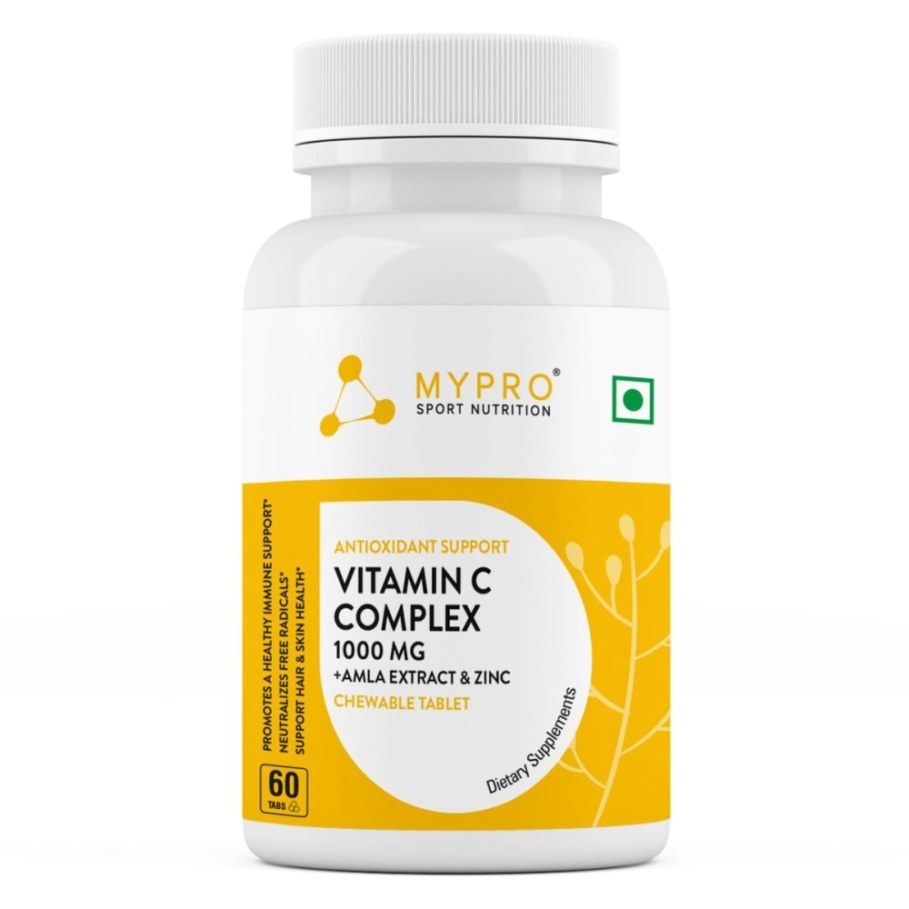 Mypro Sport Nutrition Vitamin - C & Zinc,Magnesium & D3 Chewable Tablet Promotes A Healthy Immune Support,Antioxidant,(60 Tablet) Vegan,Keto Friendly & Sugar Free,Immunity booster, For Men & Women