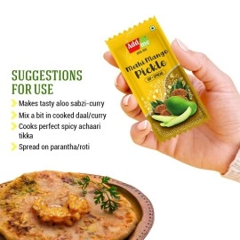 Add me Dana Aam Methi Achar - Methi mango Pickle Chutney 12gm Sachet (48 Sachet) 576 grams
