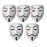 FAVELA V for Vendetta Comic Face Mask Anonymous Guy Fawkes (White) Pack of 5 Party Face mask For Mens ,Womens