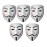 FAVELA V for Vendetta Comic Face Mask Anonymous Guy Fawkes (White) Pack of 5 Party Face mask For Mens ,Womens