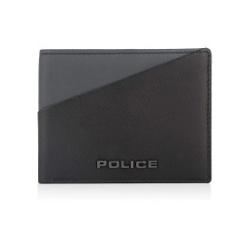 Police Boss Men\'s Leather Wallets with RFID (PT2978999_5-56_Navy/Black)