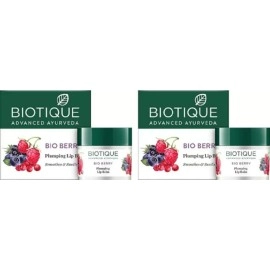Biotique Bio Berry Plumping Lip Balm (Pack of 2) B..