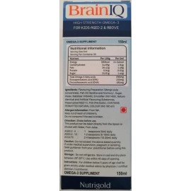 NutriGold Brainiq liquid -Pack of 150 ml