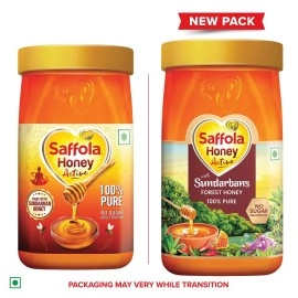 Saffola FITTIFY Honey Active, Made with Sundarban Forest Honey, 100% Pure Honey, No sugar adulteration, Natural Immunity booster, 1Kg