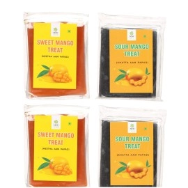 New Tree Combo Pack Of Khatta & Meetha Aam Papad (Total Weight 480Gms) - Fresh Mango