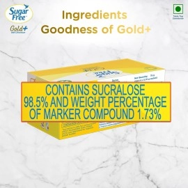 Sugar Free Gold, 100 Sachets (Pack Of 2) | India S No.1 Sweetner| Sweet Like Sugar With Low Calories| Scientifically Proven & Tested..
