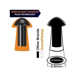 GRAND PITSTOP Tubeless Tyre Puncture Repair Kit for Motorcycle, Cars with Mushroom Plugs (15 Mushroom Plugs) (Gun Kit)