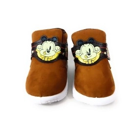 Coolz Kids Chu-Chu Sound Musical First Walking Shoes Bob Dog for Baby Boys and Baby Girls for 9-24 Months (Tan, 9_Months)