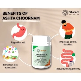 Sitaram Ayurveda Ashta Choornam 50gms | Herbal Ayurvedic Appetite Stimulant And For Digestive Disorders