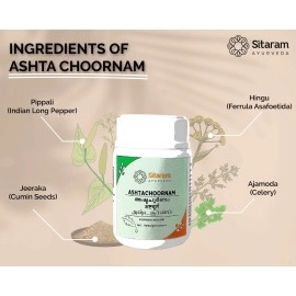 Sitaram Ayurveda Ashta Choornam 50gms | Herbal Ayurvedic Appetite Stimulant And For Digestive Disorders