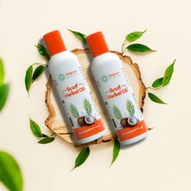 Sitaram Ayurveda Scurf Kerala Ayurvedic Herbal Oil for Hair 100ml, Cures Dandruff, Soothes Dry and Itchy Scalp, Stimulates and Cleanses Hair Follicles