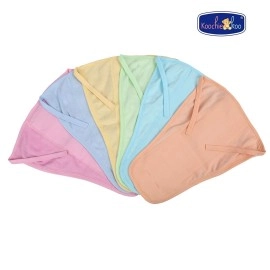 Koochie-Koo Cotton Hosiery Washable Reusable Nappy, Diaper, Langot, Extra Absorbent With Wide Cushion/Padding, For Baby (Multi, 8 To 12 Months-L), 6 Count