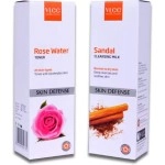 VLCC Rose Water Toner & Sandal Cleansing Milk (2 Items in the Set)