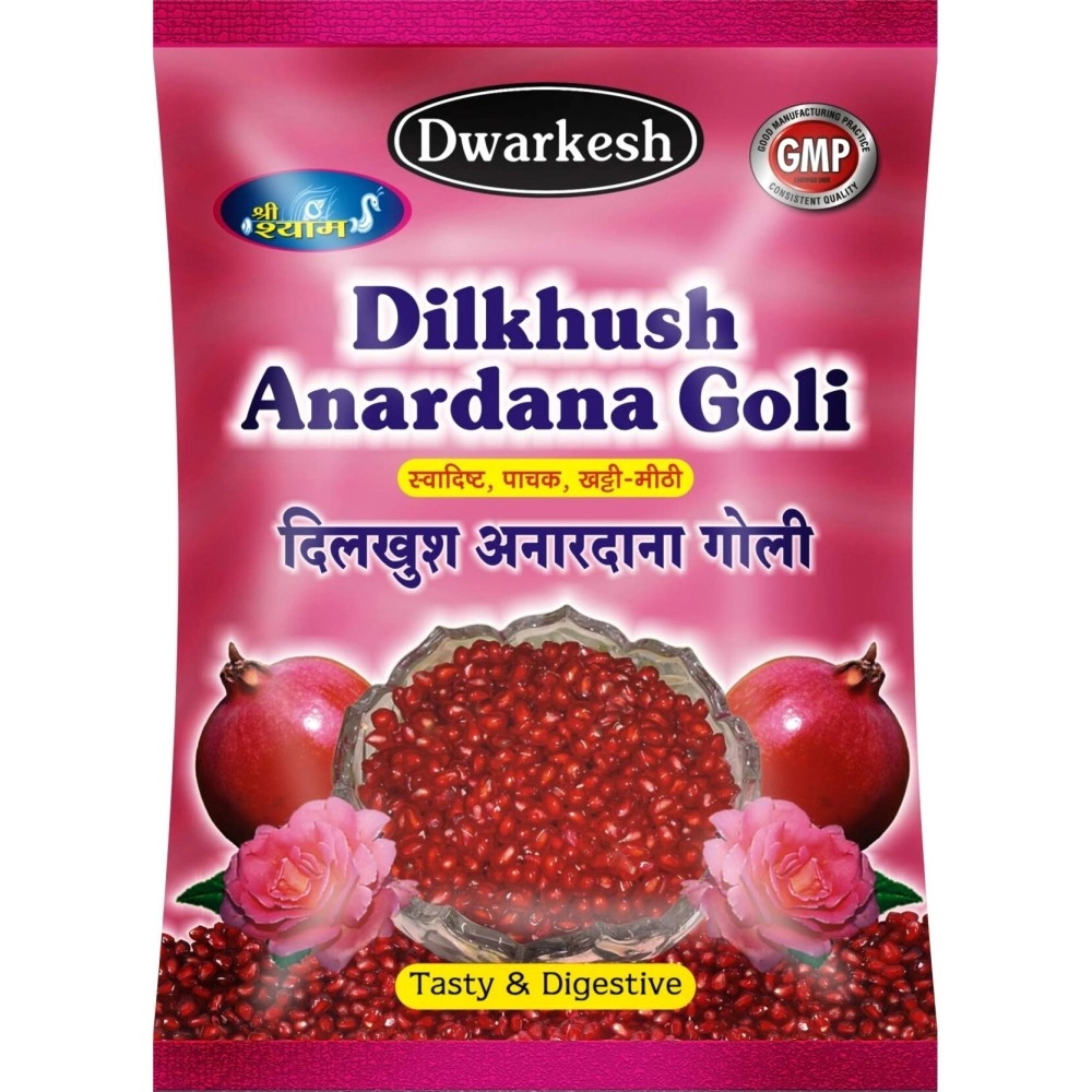 Dwarkesh Shree Shyam Dwarkesh Dilkhush Anardana Goli 100 g x 4 pcs