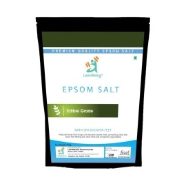 Leanbeing Pure Epsom Salt IP Grade | 500g (Liver cleansing, Bathing,Relaxation,Pain Relief, Therapeutic Spa Treatment)