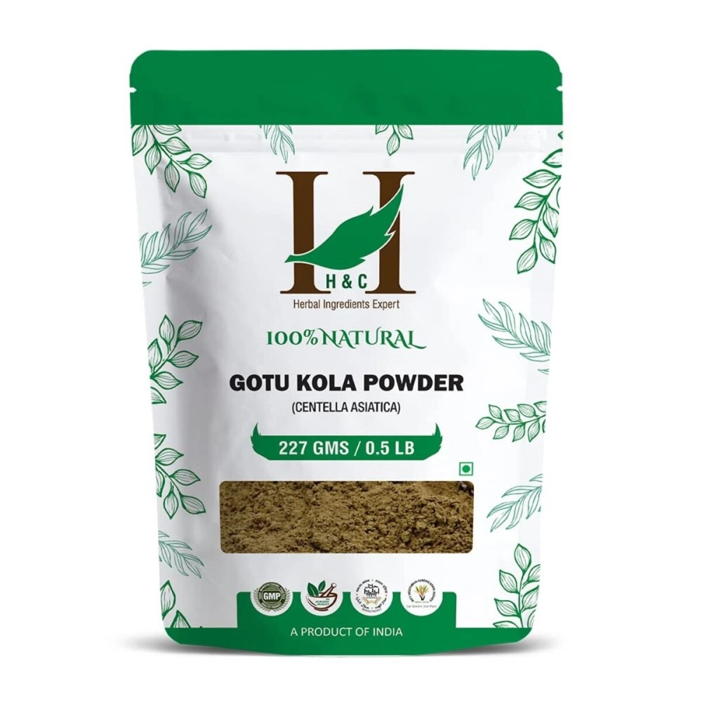 H&C HERBAL INGREDIENTS EXPERT 100% Natural Gotu Kola Powder (Centella Asiatica) - 227 g / 0.5 Lb