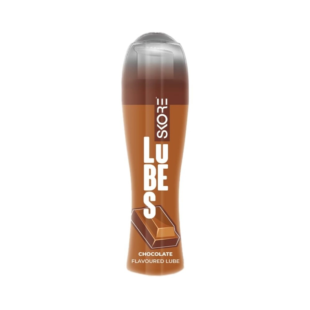 Skore Lubes Lubricant Gel for Men & Women | Chocolate Flavored | Skin Friendly | Water Based | Compatible with condoms | 50ml