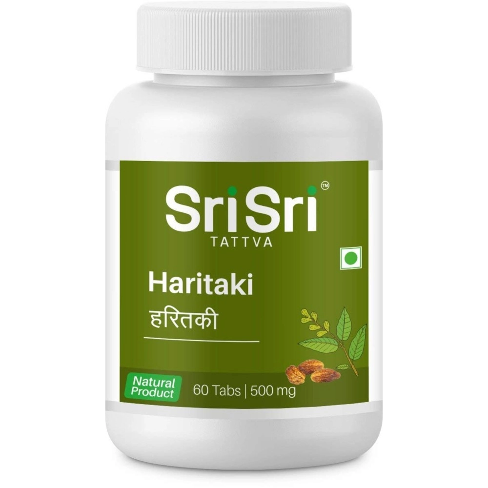 Sri Sri Tattva Haritaki 60 Tabs | 500mg (Pack of 4)