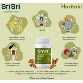 Sri Sri Tattva Haritaki 60 Tabs | 500mg (Pack of 4)