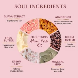 Vedic Valley Certified Natural Detan Manicure & Pedicure Kit | Repairs Cracked & Dry Heels | With Organic Actives for deep Moisturization| 75 gm Each (Guava & Chilli, (Pack of 1))