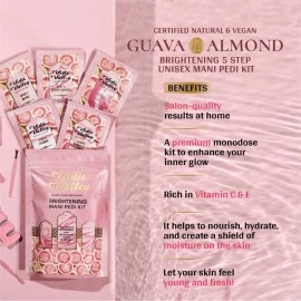 Vedic Valley Certified Natural Detan Manicure & Pedicure Kit | Repairs Cracked & Dry Heels | With Organic Actives for deep Moisturization| 75 gm Each (Guava & Chilli, (Pack of 1))