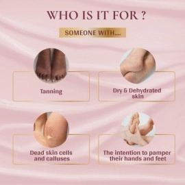 Vedic Valley Certified Natural Detan Manicure & Pedicure Kit | Repairs Cracked & Dry Heels | With Organic Actives for deep Moisturization| 75 gm Each (Guava & Chilli, (Pack of 1))