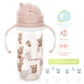 R for Rabbit Premium Bubble Straw Sipper (Yellow)