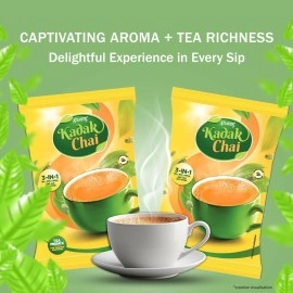 ATLANTIS Kadak 3-in-1 Cardamom Tea Premix Powder | 1KG Pack | No Milk, Sugar Required