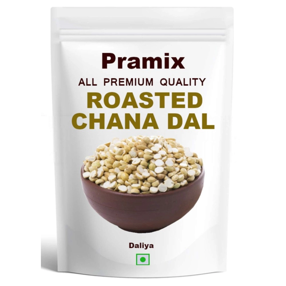 Pramix Fresh Organic Roasted Chana Dal (Daliya) 1 kg