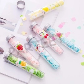 PARTEET Flower Design Tube Shape Bottle Paper Soap Clean Soft Bath For Travel (Pack Of 2)(ASSORTED)
