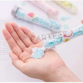 PARTEET Flower Design Tube Shape Bottle Paper Soap Clean Soft Bath For Travel (Pack Of 2)(ASSORTED)