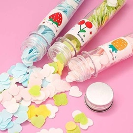 PARTEET Flower Design Tube Shape Bottle Paper Soap Clean Soft Bath For Travel (Pack Of 2)(ASSORTED)