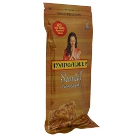 Mangaldeep Puja Agarbatti Incense Sticks, Sandal, 60 Sticks (Pack of 2)